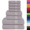 Set ručnika FROGN od 8 dijelova sivi 360 g/m2