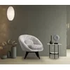 ATELIER DEL SOFA Fotelja Caprice White Black