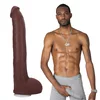 Doc Johnson Signature Cocks Hollywood Cash ULTRASKYN Vac-U-Lock 11 Chocolate