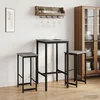 vidaXL Barski stol 2 pcs Siva Sonoma 40 x 32 x 74 cm Inženirski les
