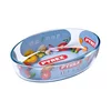 OVALNA POSODA ZA PEKO PYREX 1,6L, 26X18X6CM, STEKLO