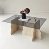 HANAH HOME Sto za dnevnu sobu Canyon Travertine Fume