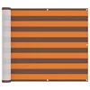 Vidaxl Balconska mreža Oranžna in Rjava 100 x 600 cm Oxford tkanina