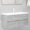 Den Omarica za umivalnik betonsko siva 100x38,5x45 cm iverna