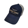 Black Eagle Shooter Hat Blue Mesh
