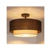 Brilagi - LED prislonjeni plafonski luster BOHO ECO 1xE27/10W/230V prečnik 40 cm braon/krem