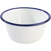 APS emajlirana skleda, bela/modra, prostornina: 0,50 litra, 60 mm, premer: 130 mm