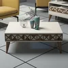 Hanah Home Klub sto Line 90x34,6x60cm Krem
