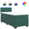 vidaXL vidaXL Box spring postelja z vzmetnico temno zelena 100x200 cm žamet, (21304630)