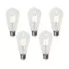 Komplet 5 E27 zatemnitvenih LED žarnic ST64 prozornih 5W 600 lm 2700K