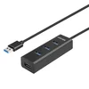 UNITEK Y-3089V01 USB 3.2 Gen 1 Type-A Hub, 4-portni, črn