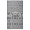 shumee vidaXL Zunanja preproga, ravno tkana, 80x150 cm, modre črte