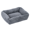 TIAKI pasja postelja Lazy Bear, temno siva - Velikost M: D 70 x Š 55 x V 20 cm