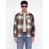 JACK & JONES Jopa iz flisa JJZAC ecru/konjak/pikčasto rjava/črna