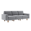 ATELIER DEL SOFA Sofa sa 3 sedišta Sparrow Extra 3 Fog Grey Walnut