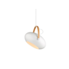 Halo Design 734375 - Luster na sajli DC 1xE27/40W/230V prečnik 40 cm bela/hrast