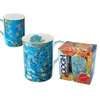 Carmani KLASIČNA NOVA PORCELANSKA SKODELICA VAN GOGH CVETOČI MANDLJEV ČAJ