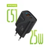 WEWO C51 SUPER FAST PD+US QC 25W/3A + TIP-C NA TIP-