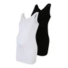 Only Maternity Top, bela, črna