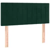 Vidaxl Posteljno vzglavje temno zeleno 90x5x78/88 cm žamet
