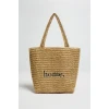 Marisse Beige Woven Bag