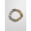 Two-tone bracelet - gold and silver colors