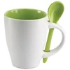 ŠALICA 250ML SA ŽLIČICOM MIDOCEANBRANDS MO734409 BIJELA/ZELENA