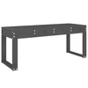 Vrtna klupa siva 110 x 38 x 45 cm od masivne borovine