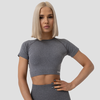 GymBeam Ženski crop top FLO Grey