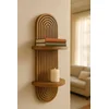 HANAH HOME Dekorativna zidna polica Artmtkwll2 Wenge