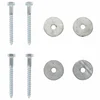 Zemaljska sidra 6 pcs Srebrna O10 x 60 cm Galvanizirani metal