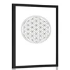 Plakat s paspartujem črno-bela Mandala - 20x30 no frame