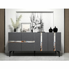 HANAH HOME Komoda Vania Anthracite Silver