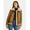 LAUREN RALPH LAUREN Jakna iz umetnega usnja 297P04122002 Rjava Regular Fit
