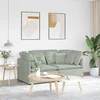 Modularna sofa s jastucima, baršunasta, svijetlosiva