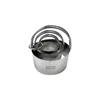 Set of 3 round cookie cutters, stainless steel - Quttin