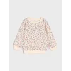 Sinsay - Pamučni crewneck duks sa cvetnim motivom - krem
