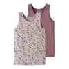 NAME IT Spodnja majica oliva/mauve/pastelno lila/bela