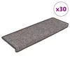 Vidaxl Samolepilne preproge za stopnice 30 kosov 65x21x4cm sive in bež