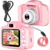 Otroški digitalni fotoaparat LCD SD 450mAh roza