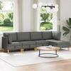 Modularni set sofe sa skladištem 5 pcs Tamnosiva Tkanina