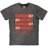 Ramones Concert (Stone Wash) Charcoal Grey XL Majica