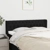 Vidaxl Vzglavje z ušesi črno 163x16x78/88 cm blago
