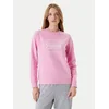 Bombažen pulover Tommy Jeans ženski, roza barva, DW0DW20942