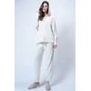 Trend Alacati Stili Ženski komplet duks i pantalone Alc-X12476, Krem