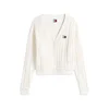 Tommy Jeans Pletena jopa bela