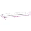 shumee Blazina za vrtno klop melanž temno siva 150x50x7 cm blago