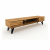 TV omarica iz hrastovega lesa 182x42 cm Golo - The Beds