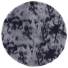 Vidaxl Visoka košata preproga NAVARRA temno siva 120x120 cm poliester