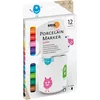 Kreul Porcelain Marker medium Junior Set Sada fixiek na keramiku 12 kos.